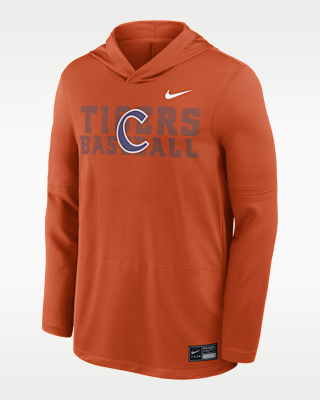 Мужские  Clemson Dugout Nike Dri-FIT College Long-Sleeve Hooded Top