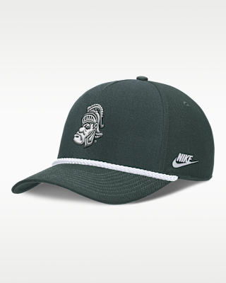 Женские  Michigan State Legacy Basketball Rope Rise Nike College Adjustable Hat для баскетбола