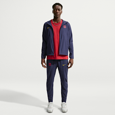 Nike FC Barcelona City Side Nike Erkek Futbol Koşu Ceketi görsel 4