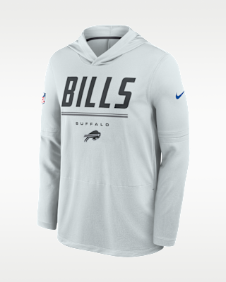 Мужские Buffalo Bills Sideline Nike Dri-FIT NFL Long-Sleeve Hooded Top