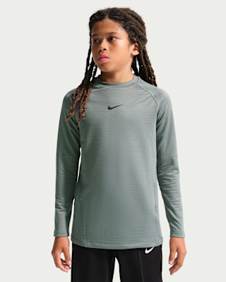 Детские Nike Pro Big Kids' (Boys') Dri-FIT Long-Sleeve Crewneck Top