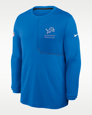 Мужские  Detroit Lions Sideline Coach Nike Dri-FIT NFL Long-Sleeve Top