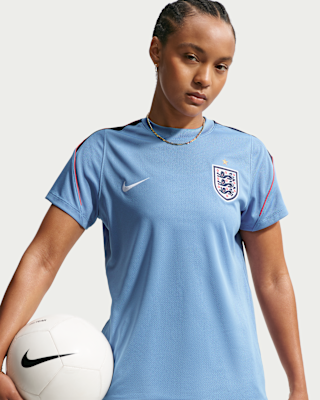 Женские шорты England Strike Nike Soccer Dri-FIT Short-Sleeve Top
