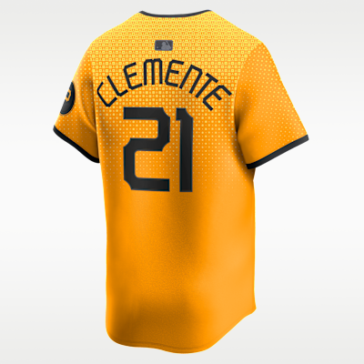 Jersey Nike Dri-FIT ADV de la MLB Limited para hombre Roberto Clemente Pittsburgh Pirates City Connect