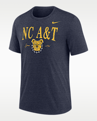 Мужская футболка Nike College (North Carolina A&T University) Tri-Blend Short-Sleeve