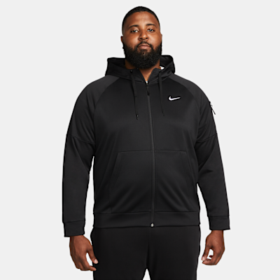 Nike Therma Tam Boy Fermuarlı Therma-FIT Erkek Fitness Üstü görsel 7
