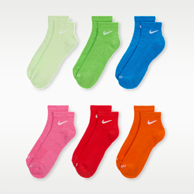 Calcetines al tobillo de entrenamiento Nike Everyday Plus Cushioned (6 pares)