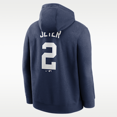 Sudadera con gorro sin cierre Nike de la MLB para hombre Derek Jeter New York Yankees Club