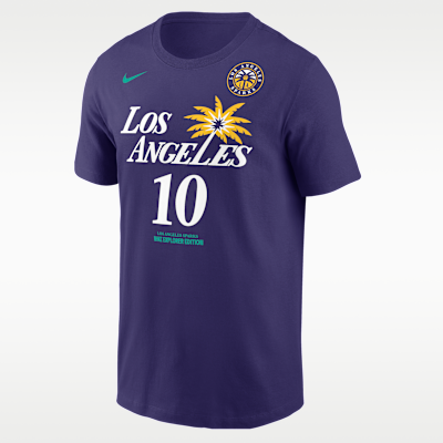 Playera Nike de la WNBA para hombre Kelsey Plum Los Angeles Sparks