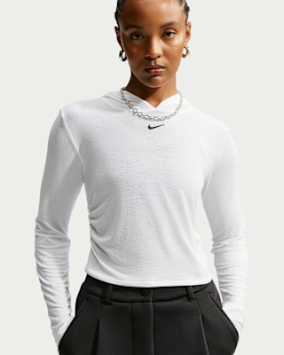Женские Nike Sportswear Slim Long-Sleeve Sheer Top