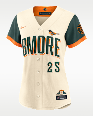 Женские джерси Pete Alonso Baltimore Orioles City Connect Nike MLB Stadium Jersey