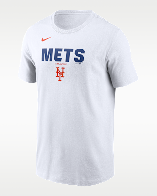 Мужская футболка New York Mets Bold Team Name Nike MLB