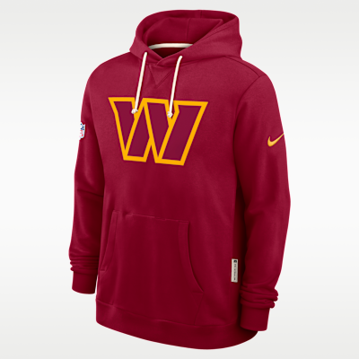 Washington Commanders Initial Home Sideline Men's Nike Dri-FIT NFL Pullover Hoodie