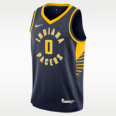 Tyrese Haliburton Indiana Pacers 2024/25 Icon Edition Big Kids' Nike NBA Swingman Jersey