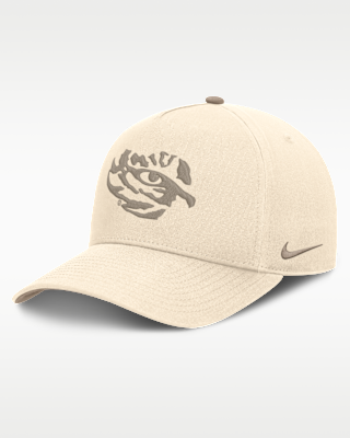 Мужские LSU Origin of Speed Rise Nike Dri-FIT College A-Frame Adjustable Hat