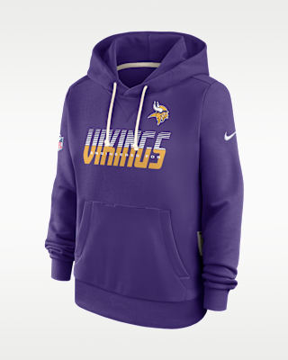 Женское худи Minnesota Vikings Sideline Standard Issue Nike Dri-FIT NFL Pullover Hoodie
