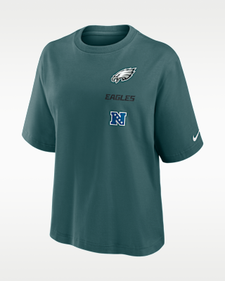 Женская футболка Philadelphia Eagles Primetime Premium Essential Boxy Nike NFL