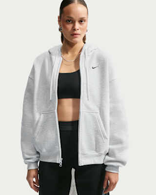 Женское худи Nike Studio Fleece Medium Weight Oversized Full-Zip Hoodie