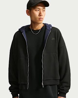 Мужское худи Nike Club Oversized Fleece Full-Zip Reversible Hoodie