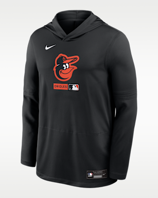 Мужские  Baltimore Orioles Authentic Collection Nike Dri-FIT MLB Long-Sleeve Hooded Top