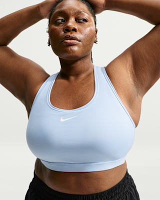 Женские  Nike Swoosh Medium Support Padded Sports Bra (Plus Size)