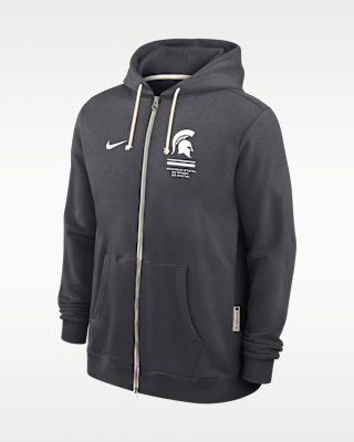 Мужское худи Michigan State Sideline Standard Issue Nike Dri-FIT College Full-Zip Hoodie