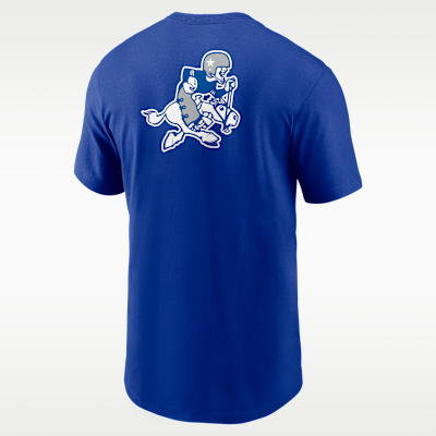 Playera Nike de la NFL para hombre Dallas Cowboys Rewind Front And Back Hit Essential