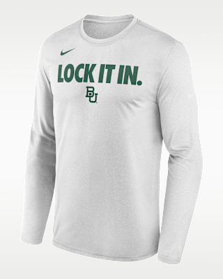 Мужская футболка Baylor 2026 On-Court Bench Nike Dri-FIT College Long-Sleeve