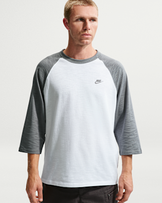 Мужские  Nike Sportswear Club 3/4-Sleeve Raglan Top