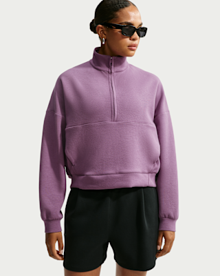 Женские Nike 24.7 ImpossiblySoft Dri-FIT Oversized 1/2-Zip Top