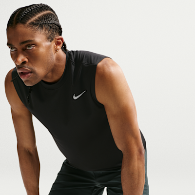 Nike Dri-FIT Kolsuz Erkek Antrenman Üstü görsel 3