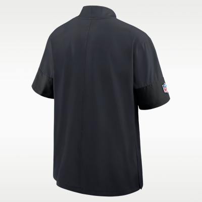 Houston Texans Sideline Coach Men's Nike NFL 1/2-Zip Short-Sleeve Jacket