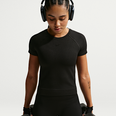 Nike Pro Seamless Dri-FIT Kadın Tişörtü görsel 3