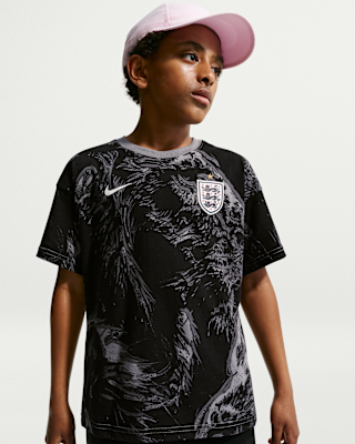 Детская футболка England Big Kids' Nike Soccer