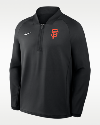 Мужские  San Francisco Giants Authentic Collection Nike Dri-FIT MLB 1/2-Zip Long-Sleeve Top