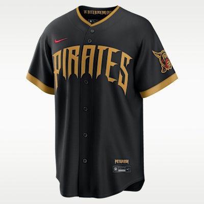 pirates jersey dress Nike Men's Pittsburgh Paul Skenes #30 2026 City Connect Stadium Jersey, Small, Black orlando pirates t shirt studio 88