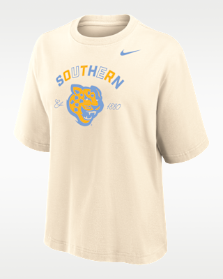 Женская футболка Nike College (Southern University and A&M) Boxy Cotton