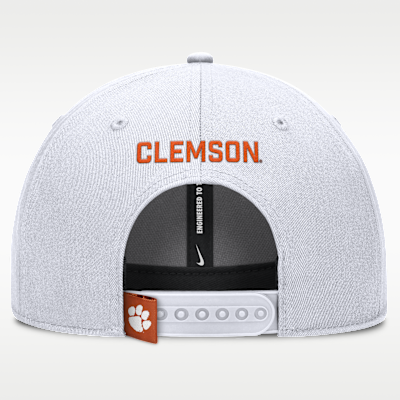 Gorra de rejilla universitaria Nike Dri-FIT ajustable para hombre Clemson On-Field Rise Gameday