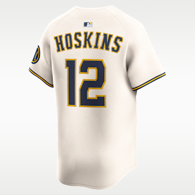 Rhys Hoskins Milwaukee Brewers Men's Nike Dri-FIT ADV MLB Limited Jersey