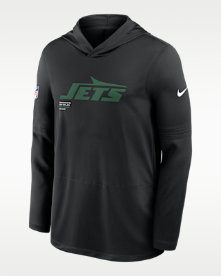Мужские  New York Jets Pure Fury Sideline Nike Dri-FIT NFL Long-Sleeve Hooded Top