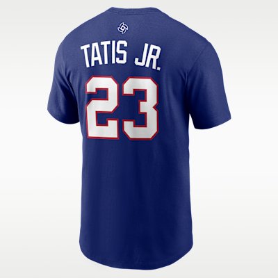 Playera Nike Dri-FIT para hombre Fernando Tatis Jr. Dominican Republic National Baseball Team 2026 World Baseball Classic