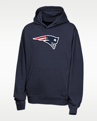 Детское худи Drake Maye New England Patriots Big Kids' Nike NFL Pullover Hoodie