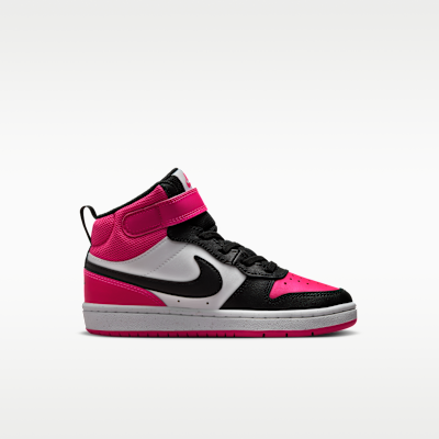 Nike Court Borough Mid 2 Tenis para niños de preescolar