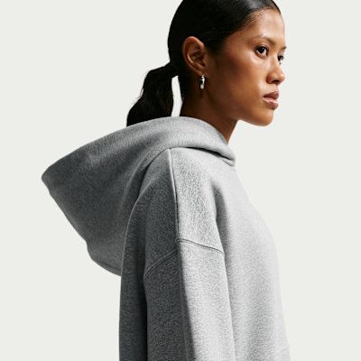 Nike Studio Fleece Orta Kalınlıkta Oversize Kapüşonlu Kadın Sweatshirt'ü görsel 2