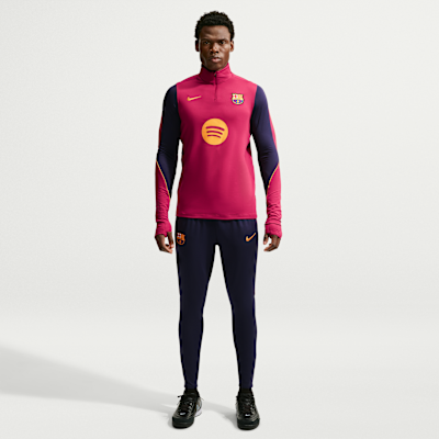 Nike FC Barcelona Strike Nike Dri-FIT Örgü Erkek Futbol Antrenman Üstü görsel 4