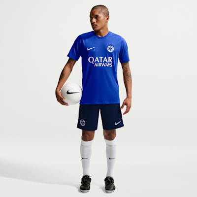 Nike Inter Milan Strike Nike Dri-FIT Kısa Kollu Erkek Futbol Üstü görsel 4