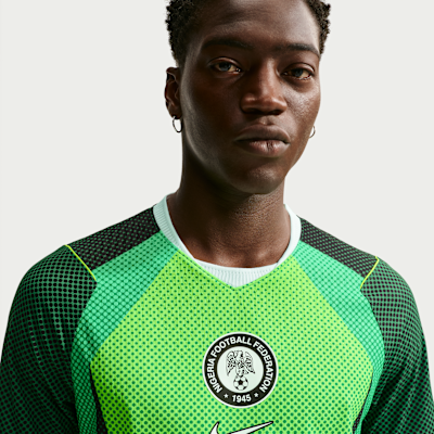 Nike Nijerya 2026 Maç İç Saha Nike Aero-FIT Orijinal Erkek Futbol Forması görsel 3