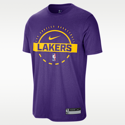 Playera de entrenamiento Nike Dri-FIT de la NBA para hombre Los Angeles Lakers Authentics