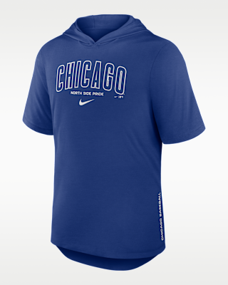 Мужская футболка Chicago Cubs Arched Wordmark Nike Dri-FIT MLB Hooded