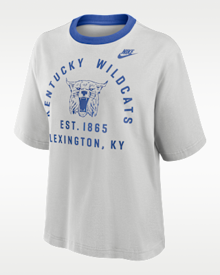 Женская футболка Kentucky Legacy Arch Script Boxy Nike College